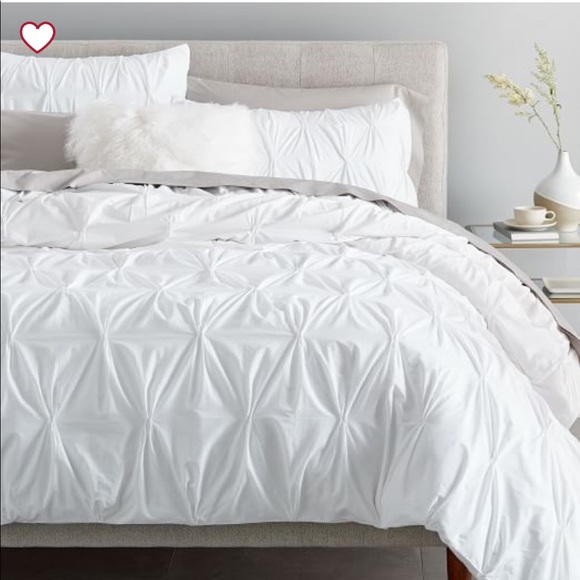 West Elm Bedding Nwt Organic Cotton Pintuck Duvet Sham Poshmark